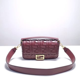 Replica Fendi Baguette Leather Shoulder Bag