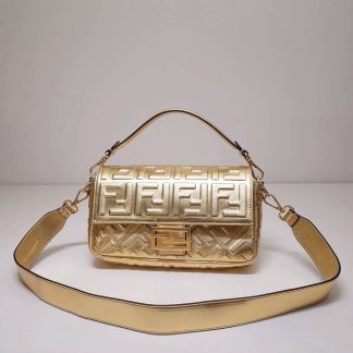 Replica Fendi Baguette Leather Shoulder Bag