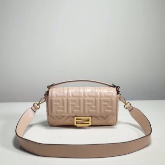 Replica Fendi Baguette Leather Shoulder Bag