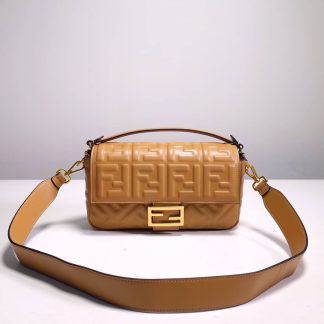 Replica Fendi Baguette Leather Shoulder Bag