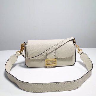 Replica Fendi Baguette Calfskin Shoulder Bag