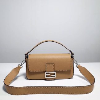 Replica Fendi Baguette Calfskin Shoulder Bag