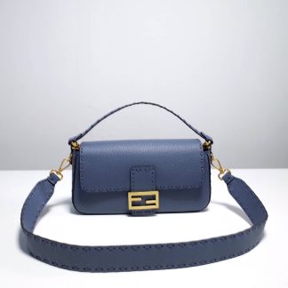 Replica Fendi Baguette Calfskin Shoulder Bag