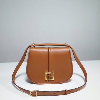 Replica Fendi C'mon Leather FF Monogram Crossbody Bag