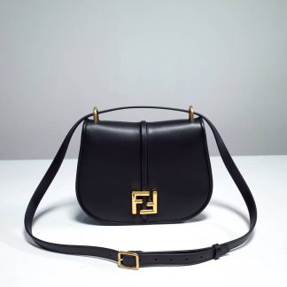 Replica Fendi C'mon Leather FF Monogram Crossbody Bag