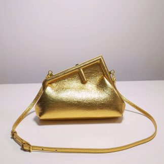 Replica Fendi Calfskin Leather First Clutch Bag