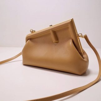 Replica Fendi Calfskin Leather First Clutch Bag