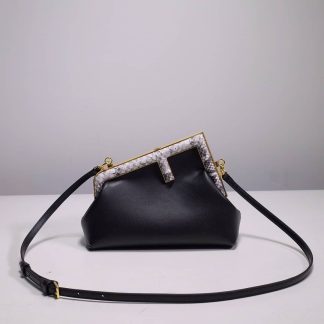 Replica Fendi Nappa Python Leather First Small Clutch Bag