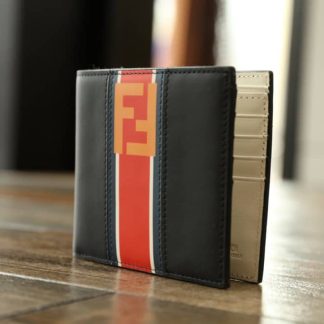 Replica Fendi Zucca Leather Bifold Compact Wallet