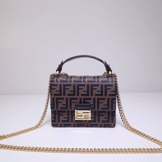 Replica Fendi Kan U Top Handle Crossbody Bag