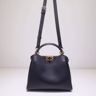 Replica Fendi Calfskin Leather Peekaboo Iconic Essentially Bag