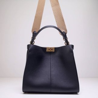 Replica Fendi Peekaboo X-Lite Leather Shoulder Bag