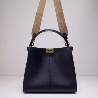 Replica Fendi Peekaboo X-Lite Leather Shoulder Bag