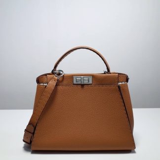 Replica Fendi Selleria Iconic Peekaboo Leather Bag