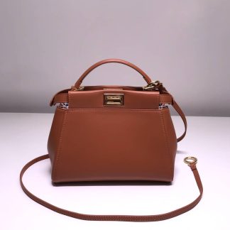 Replica Fendi Nappa Peekaboo Iconic Satchel Bag