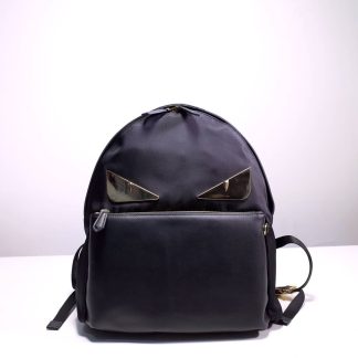 Replica Fendi Bag Bugs Nylon Leather Backpack