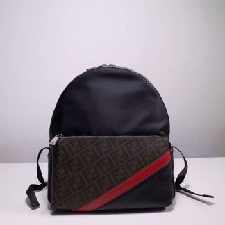 Replica Fendi Zucca Coated Canvas Backpack