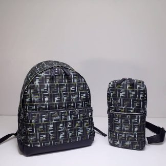 Replica Fendi FF Camouflage Nylon Backpack