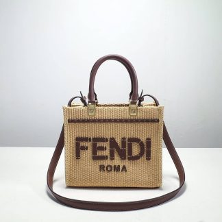 Replica Fendi Sunshine Small Cotton Tote Bag