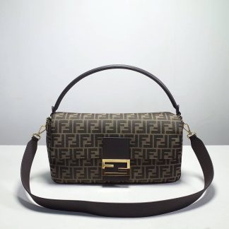 Replica Fendi Fabric Jacquard FF 1974 Baguette Bag