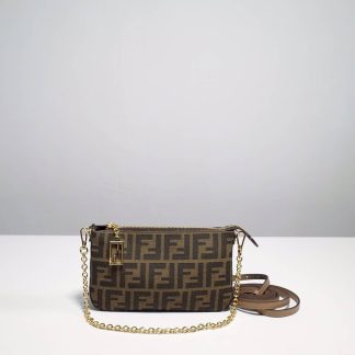 Replica Fendi Baguette Fabric Pouch Shoulder Bag