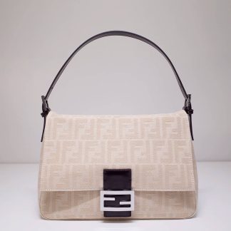 Replica Fendi Zucca Canvas Mamma Baguette Shoulder Bag