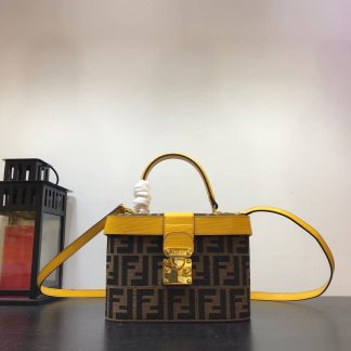 Replica Fendi Zucca Canvas Vanity Bag