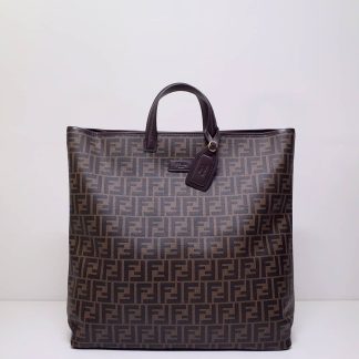 Replica Fendi Zucca Print Coated Canvas Tote Bag