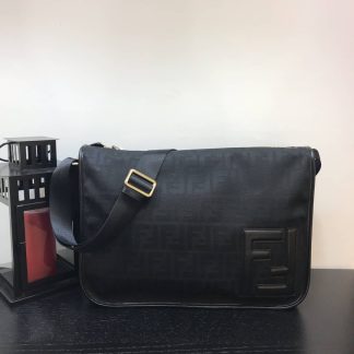 Replica Fendi Mens Canvas Messenger Bag