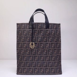 Replica Fendi Zucca Vertical Canvas Shopping Tote Bag