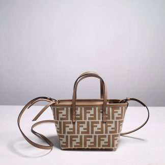 Replica Fendi Mini Roll FF Jacquard Tote Bag