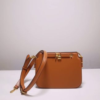 Replica Fendi Touch Leather Organ Crossbody Bag