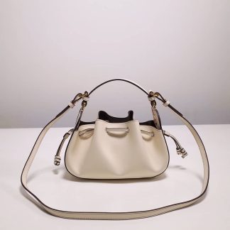 Replica Fendi Pomodorino Mini Leather Bucket Top-Handle Bag