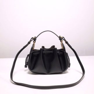 Replica Fendi Pomodorino Mini Leather Bucket Top-Handle Bag