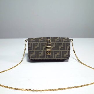 Replica Fendi Fendigraphy Jacquard Wallet On Chain