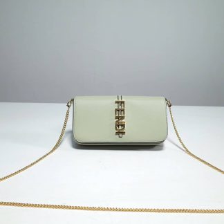 Replica Fendi Fendigraphy Leather Wallet On Chain