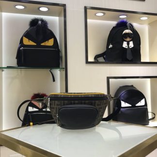 Replica Fendi Zucca Coated Canvas Waist Pouch