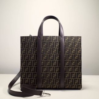 Replica Fendi Mens FF Jacquard Tote Bag