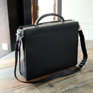 Replica Fendi Mens Peekaboo Grained Leather Briefcase Bag