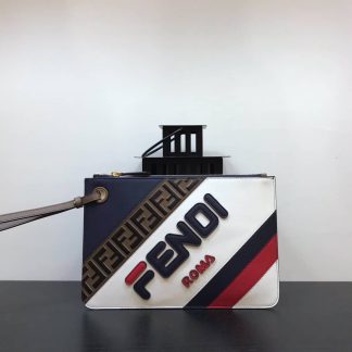 Replica Fendi Roma X Fila Mania Leather Clutch