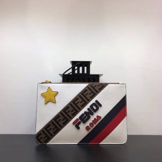 Replica Fendi Roma X Fila Mania Leather Clutch