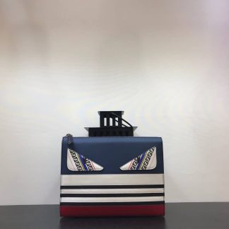 Replica Fendi Bad Bugs Striped Pouch