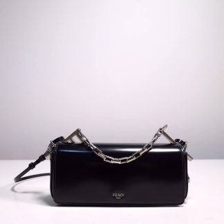 Replica Fendi First Sight Calfskin Flap Baguette Bag