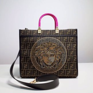 Replica Fendi X Versace Sunshine Medium Shopper Tote Bag