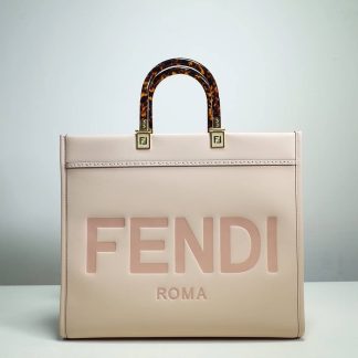 Replica Fendi Sunshine Leather Medium Shopper Tote Bag