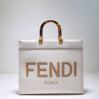 Replica Fendi Sunshine Leather Medium Shopper Tote Bag