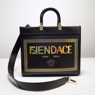 Replica Fendi Sunshine Leather Medium Shopper Tote Bag