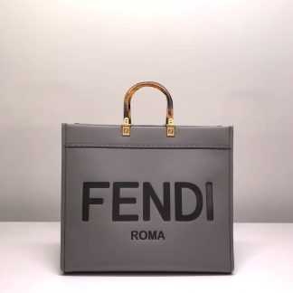 Replica Fendi Sunshine Leather Large Shopper Tote Bag