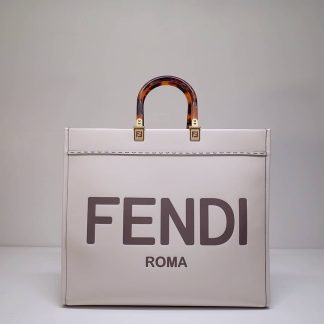 Replica Fendi Sunshine Leather Large Shopper Tote Bag