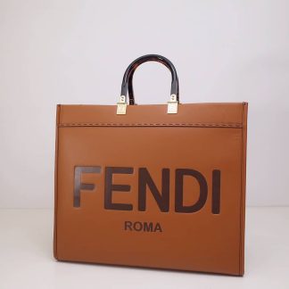 Replica Fendi Sunshine Leather Large Shopper Tote Bag